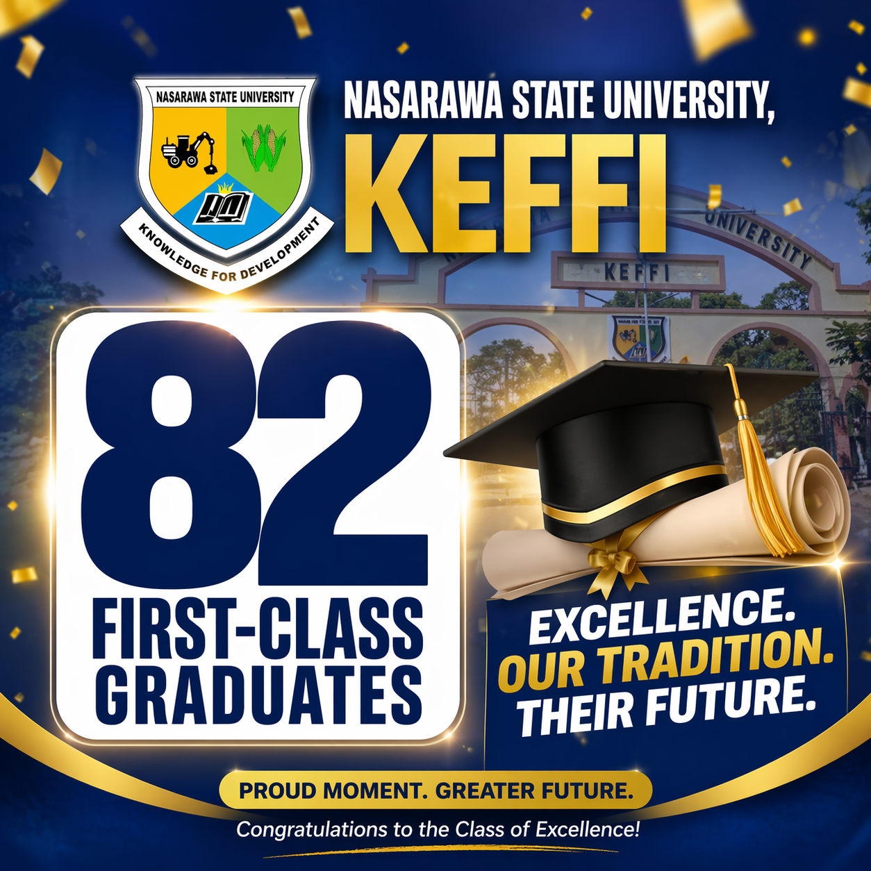 NSUK produces 82 first-class graduates