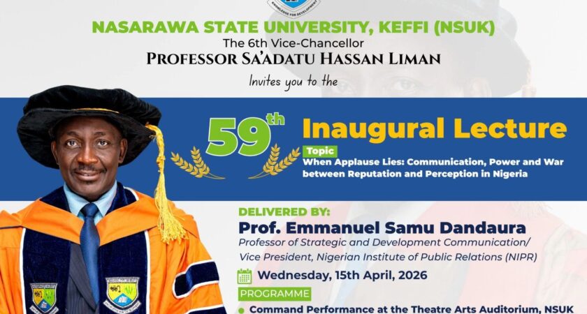 59TH INAUGURAL LECTURE
